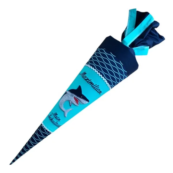Lieblingskaro - Schultüte Hai passend zum Schulranzen ergobag BlubbBär